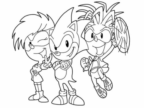 Sonic Underground Coloring Page