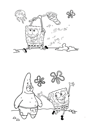 SpongeBob Squarepants Cartoon coloring pages printable