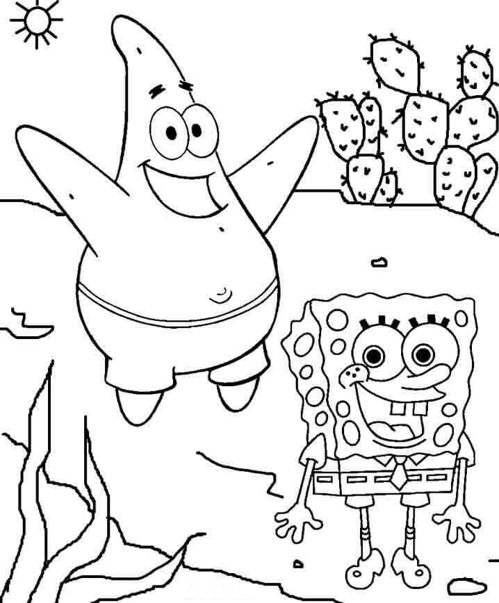 SpongeBob coloring sheets free printable