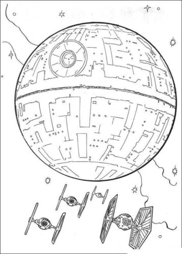Star Wars Death Star Coloring Page