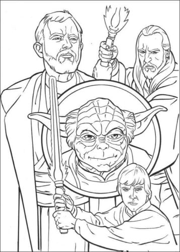Star Wars Trilogy Coloring Page