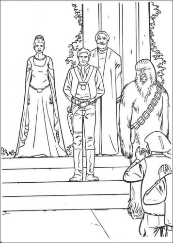 Star Wars Victory Celebration coloring page