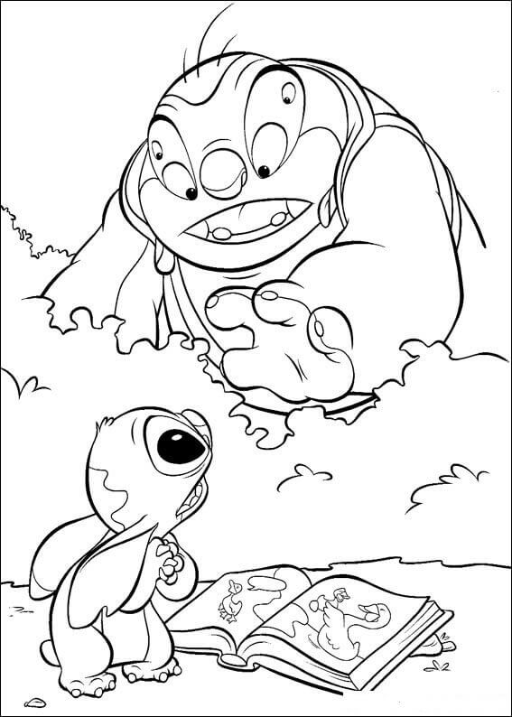 Stitch Coloring Page