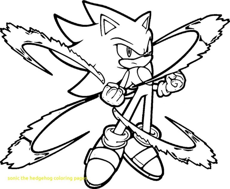 30 Free Sonic The Hedgehog Coloring Pages Printable