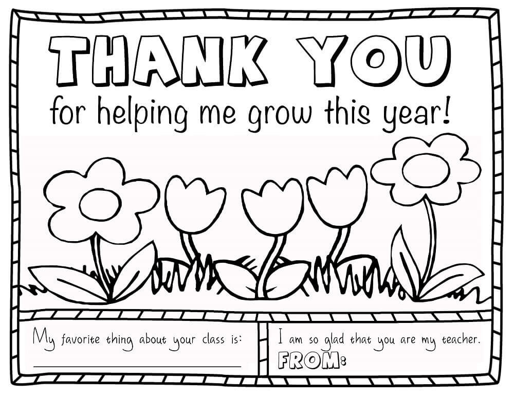 20 Free Teachers' Day Coloring Pages Printable