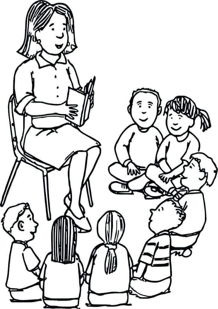 20 Free Teachers' Day Coloring Pages Printable