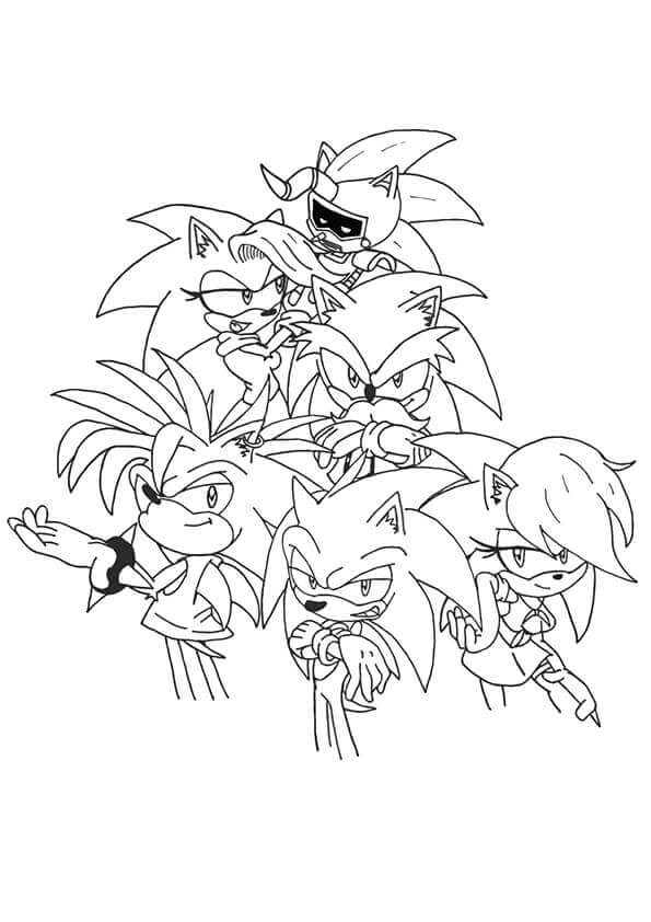 30 Free Sonic The Hedgehog Coloring Pages Printable