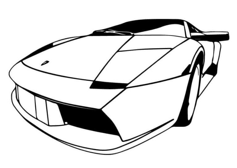 20 Free Lamborghini Coloring Pages Printable