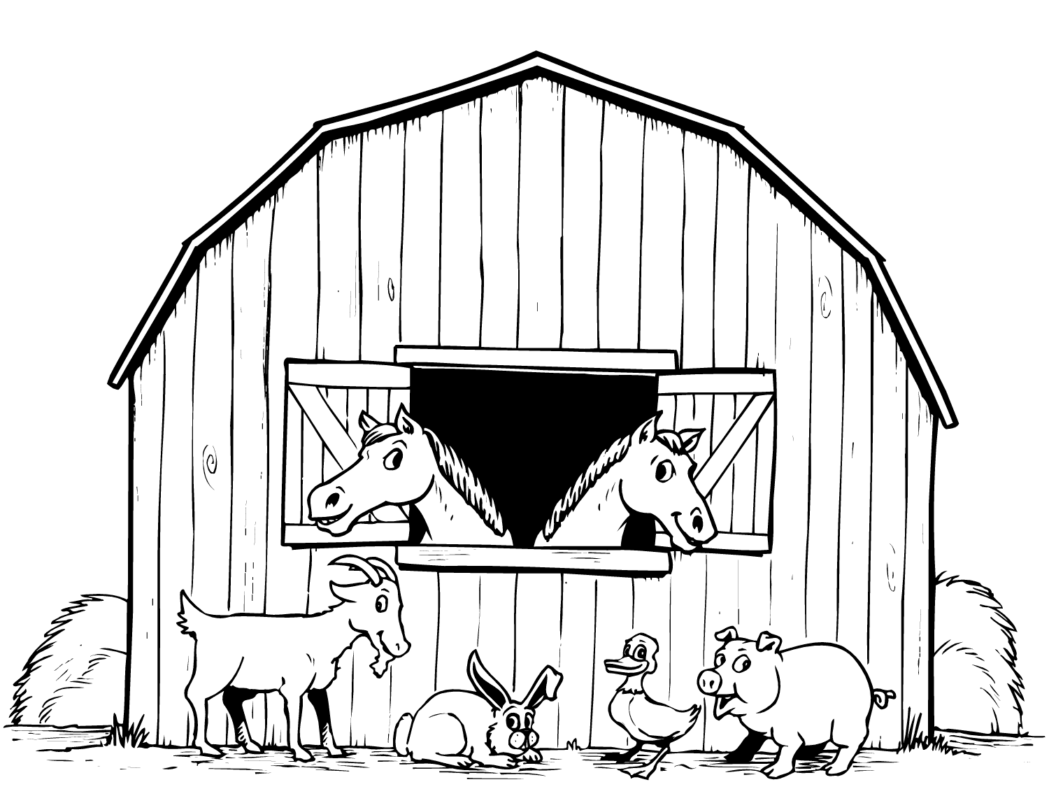 25 Free Farm Animal Coloring Pages Printable