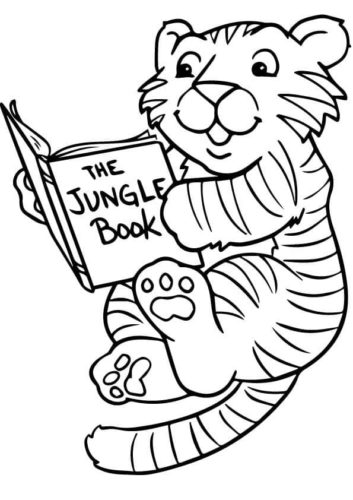 Cute Tiger coloring pages free printable