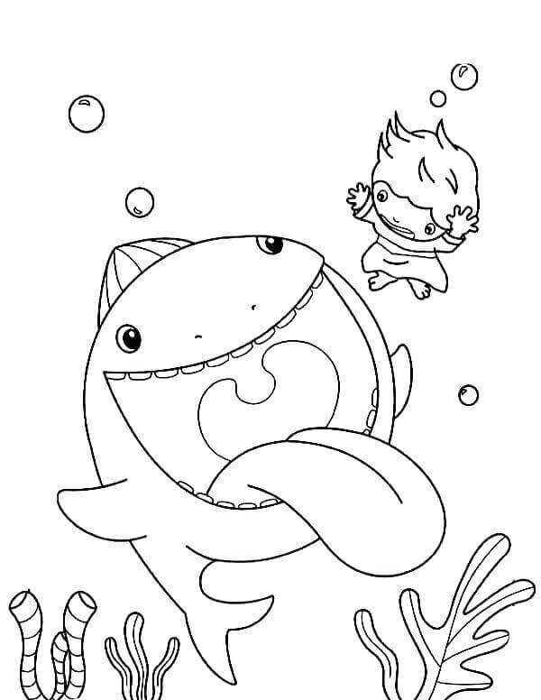 Cute Whale coloring images