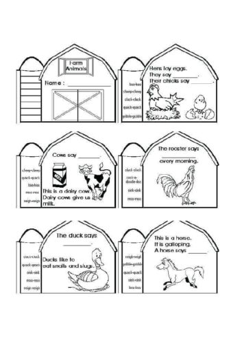 Farm Animals activity sheet