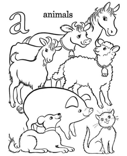 Farm Animals coloring page
