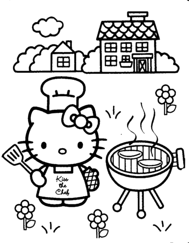 Free Hello Kitty Coloring Pages printable