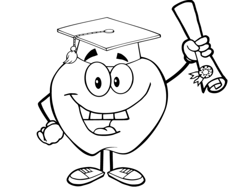 Free Printable Graduation Coloring Page