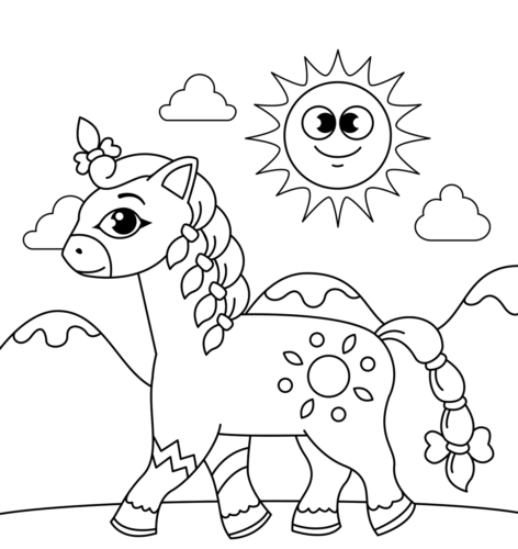 Free Printable Horse Coloring Pages