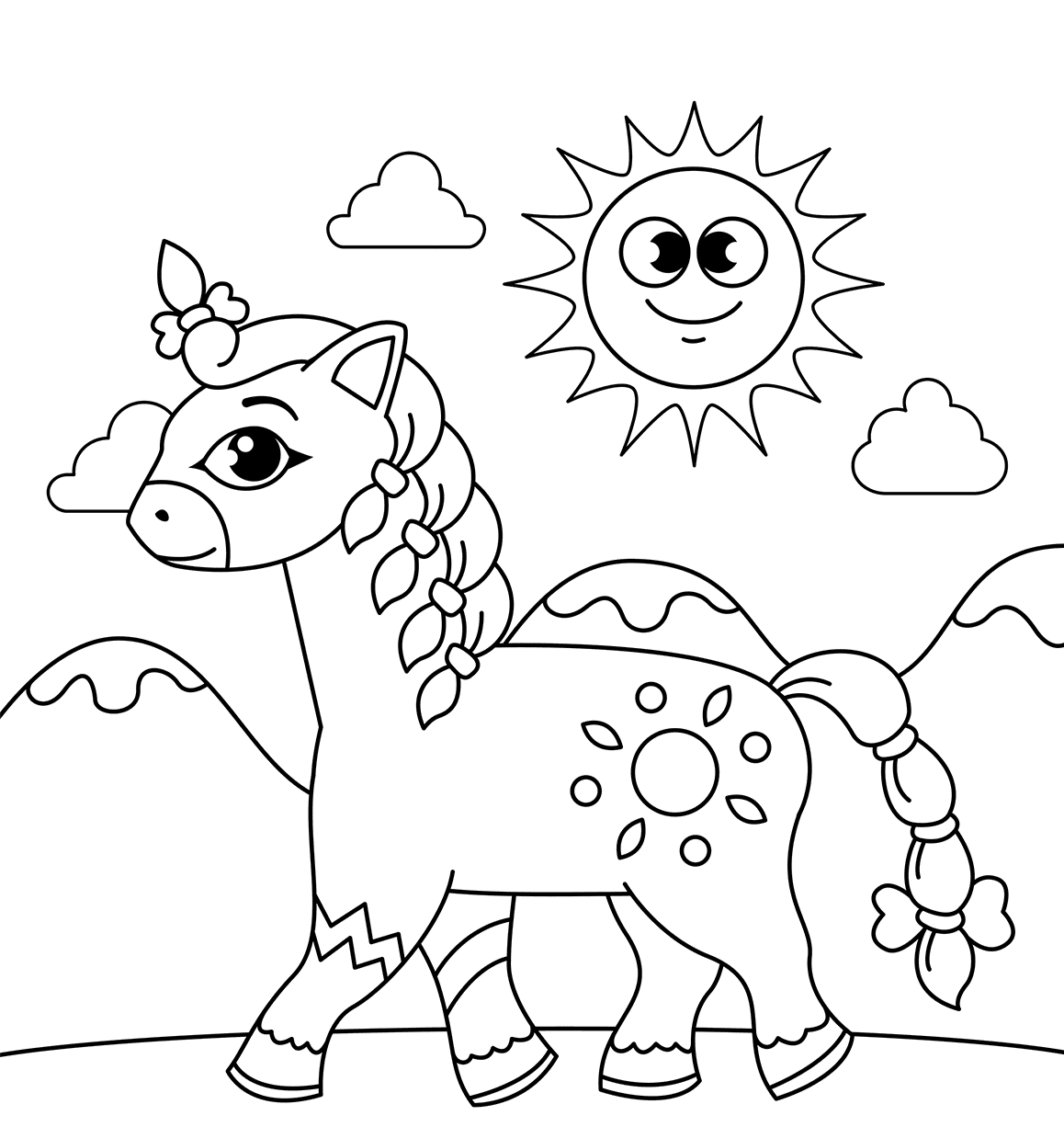 35 Free Horse Coloring Pages Printable
