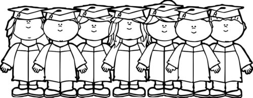 Graduate Kids Coloring Sheets Printable