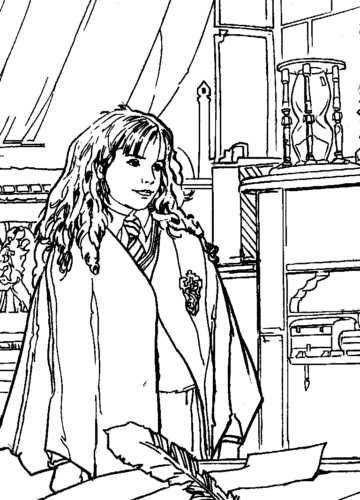 Harry Potter coloring image printable