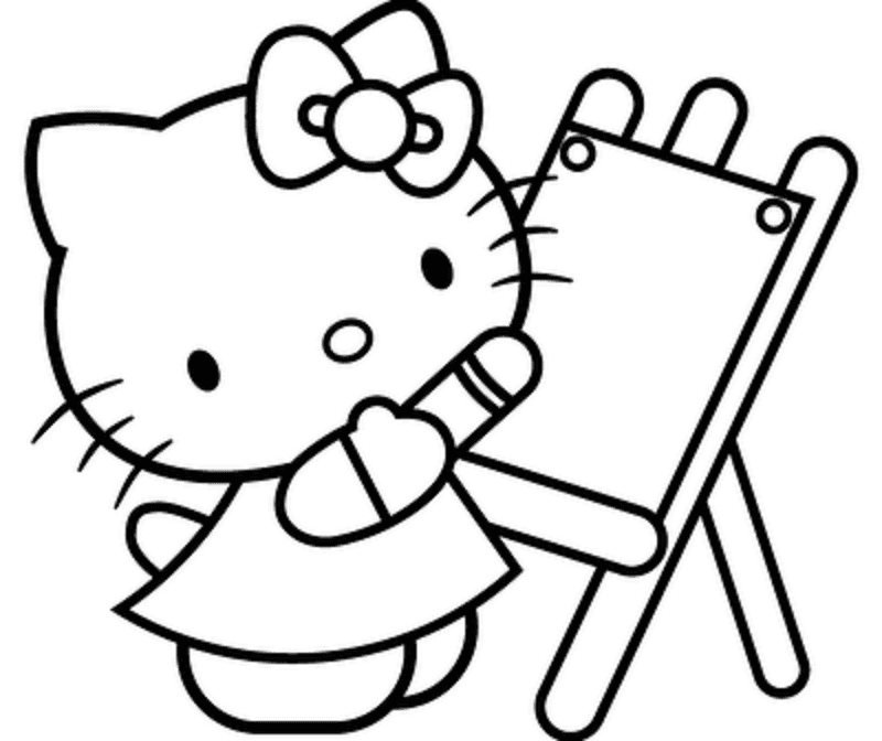 Hello Kitty Coloring Pages for kids