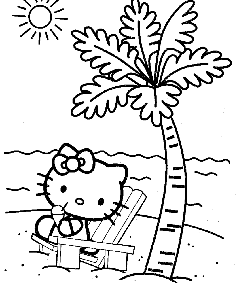 35 Free Hello Kitty Coloring Pages Printable