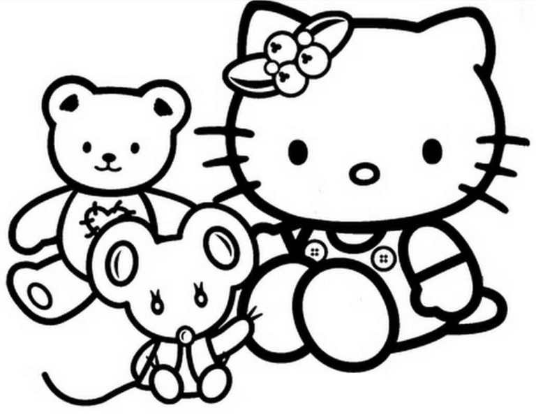 35 Free Hello Kitty Coloring Pages Printable