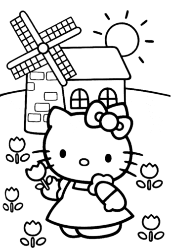Hello Kitty coloring pages online