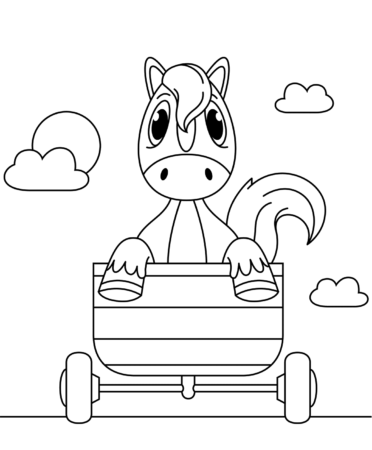 Horse Coloring Pictures For Kids