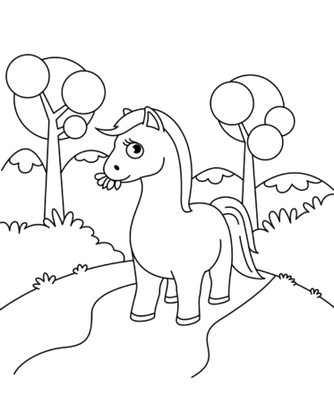 Horse Coloring Pictures To Print