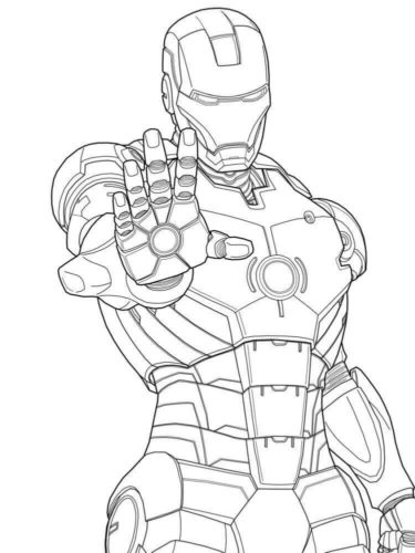 Iron Man coloring pictures to print
