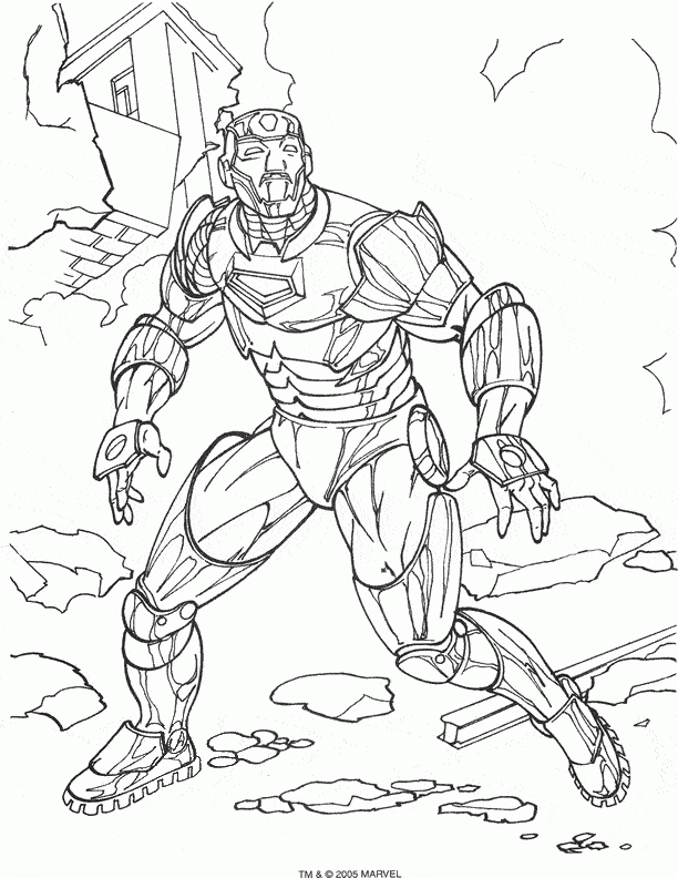 Iron Man film coloring pages