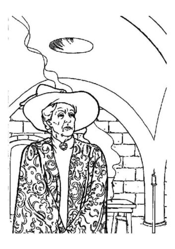Professor Minerva Mcgonagall coloring page