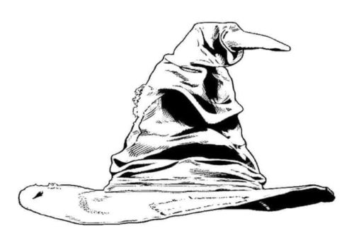 Sorting Hat coloring page