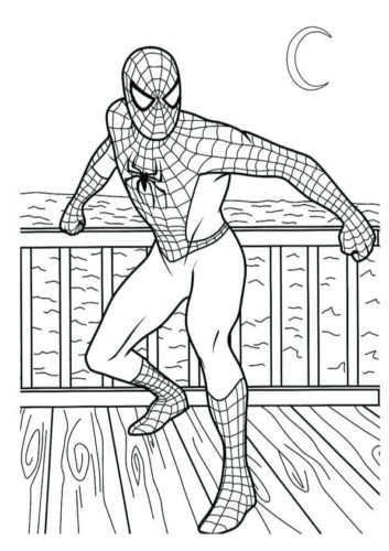 Spiderman Homecoming Coloring Page