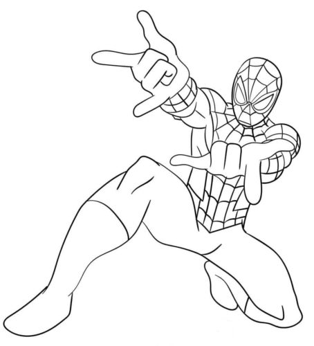 Spider man lego colouring page