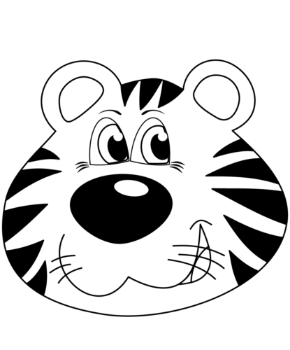 Tiger Face coloring page