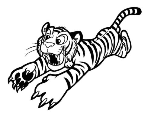 Tiger pages to color