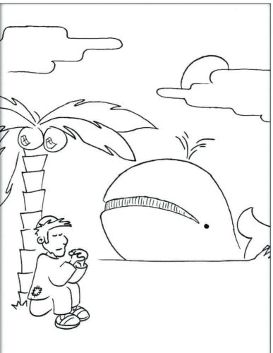Whale pages to color