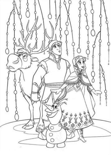 Coloring Pages Of Frozen Movie