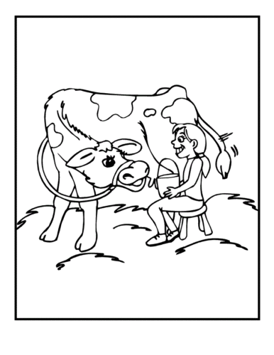 Cow Coloring Pictures To Print