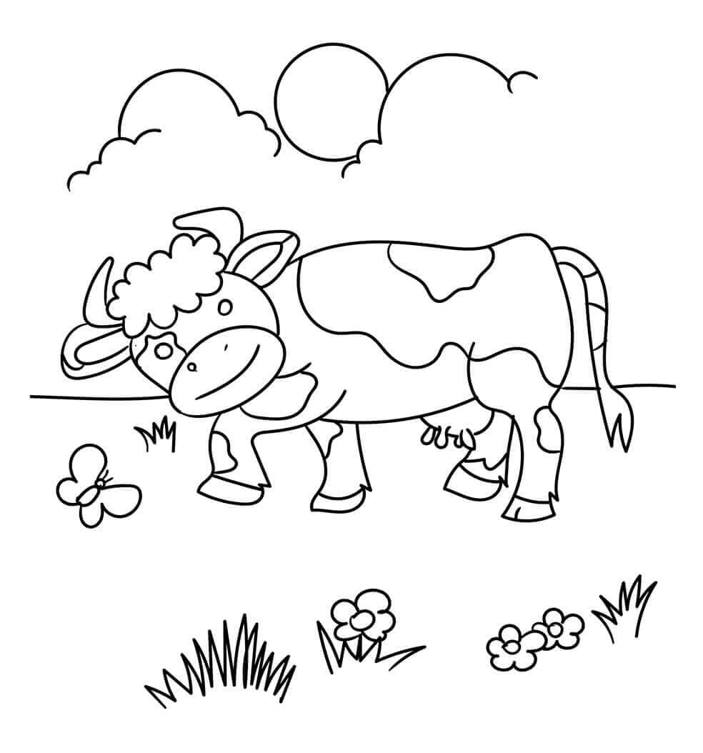 30 free cow coloring pages printable