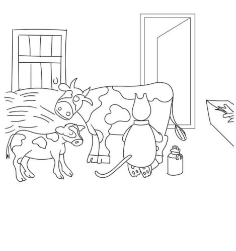 30 Free Cow Coloring Pages Printable