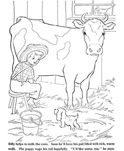 Free Printable Cow Coloring Pages