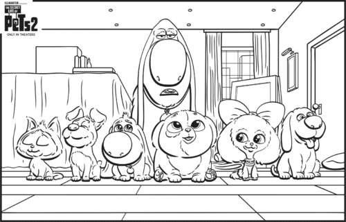 Free Printable The Secret Life of Pets 2 Coloring Pages