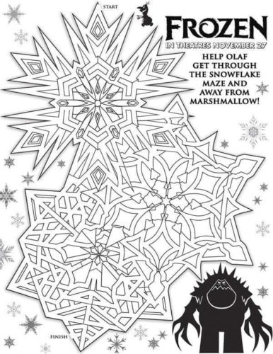 35 Free Frozen Coloring Pages Printable