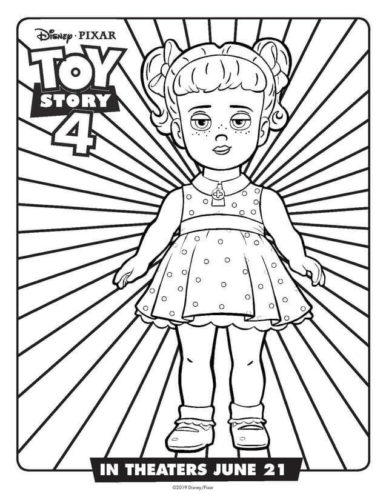 Gabby Gabby From Toy Story 4 Coloring Sheet