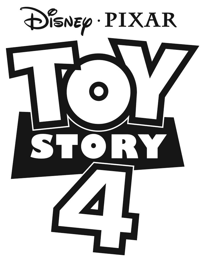 Toy Story 4 Logo Coloring Page