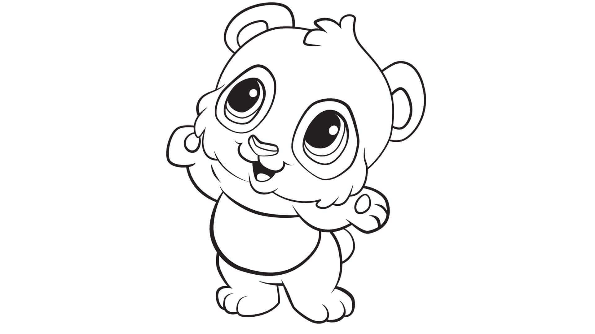Baby Panda Coloring Page