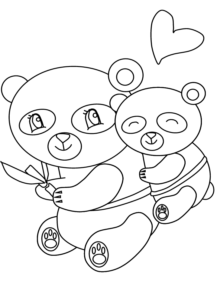 Baby Panda With Momma Panda