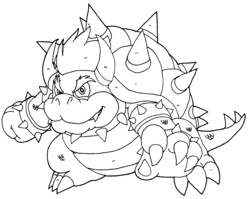 Bowser Coloring Page